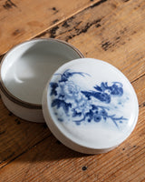 Blue and White Porcelain Ducks & Flowers Ink Box - Lone Fox
