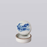 Blue and White Porcelain Mandarin Ducks Ink Box - Lone Fox