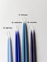 Blue Grey Danish Taper Candle | 12" - Lone Fox