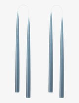 Blue Grey Danish Taper Candle | 12" - Lone Fox