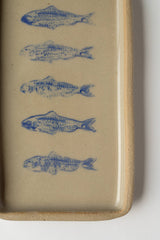 Blue Sardine Handmade Ceramic Tray - Lone Fox
