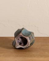 Blue Studio Pottery Sculpture, Signed - Lone Fox