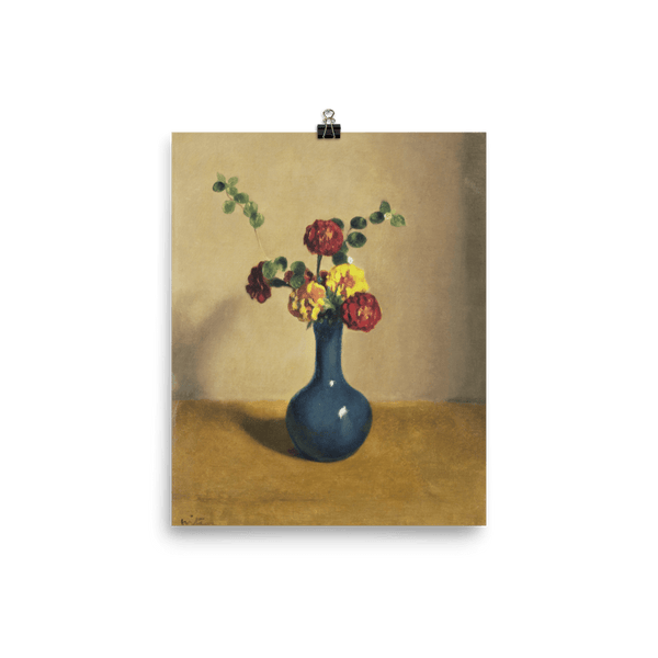 "Blue Vase" Art Print - Lone Fox