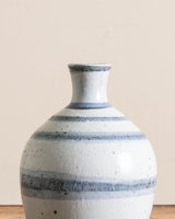 Blue/White Stripped Porcelain Jars (Set of 2) - Lone Fox