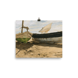"Boats On The Beach, Valencia" Art Print - Lone Fox