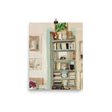 "Bookshelf" Art Print - Lone Fox