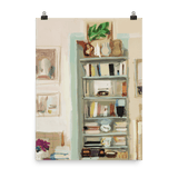 "Bookshelf" Art Print - Lone Fox