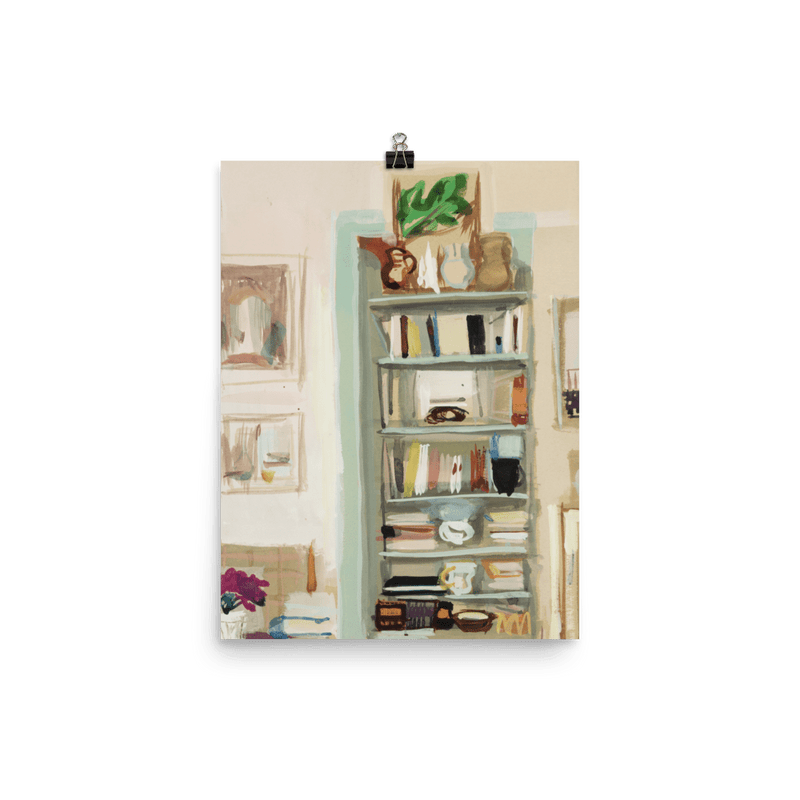 "Bookshelf" Art Print - Lone Fox