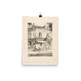 "Bookstore Au Singe qui lit in Paris" Art Print - Lone Fox