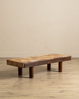 Botanical Tile Top Waterfall Coffee Table by Roger Capron, France, 1965 - Lone Fox