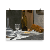 "Bottle, Carafe, Bread, and Wine" Art Print - Lone Fox