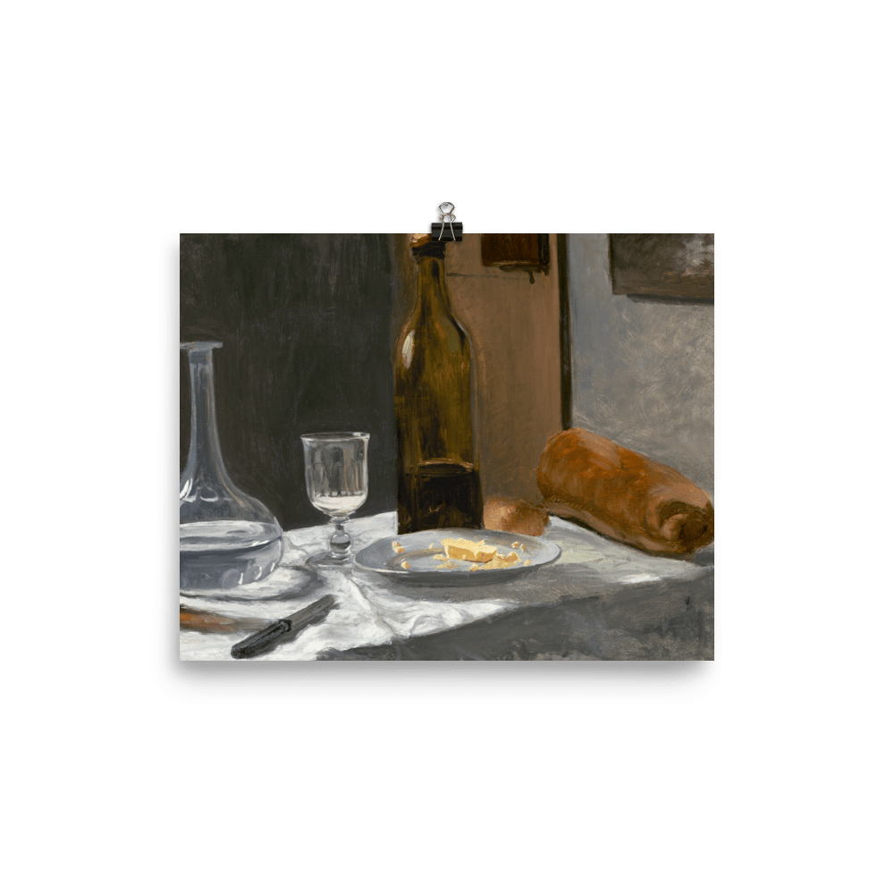 LOST WINE LOST BREAD 1977 切り絵　90×60cm Bottle, Carafe, Bread, and Wine