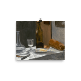 "Bottle, Carafe, Bread, and Wine" Art Print - Lone Fox