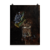 "Bouquet of Violets in a Vase" Art Print - Lone Fox