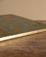 Brass and Verdigris Checkerboard Tray, 1970's - Lone Fox