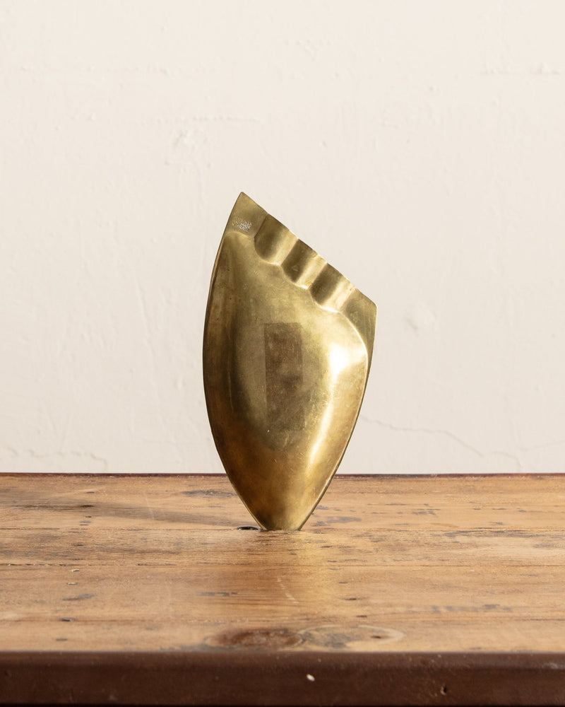 Brass Art Deco Style Ashtray - Lone Fox