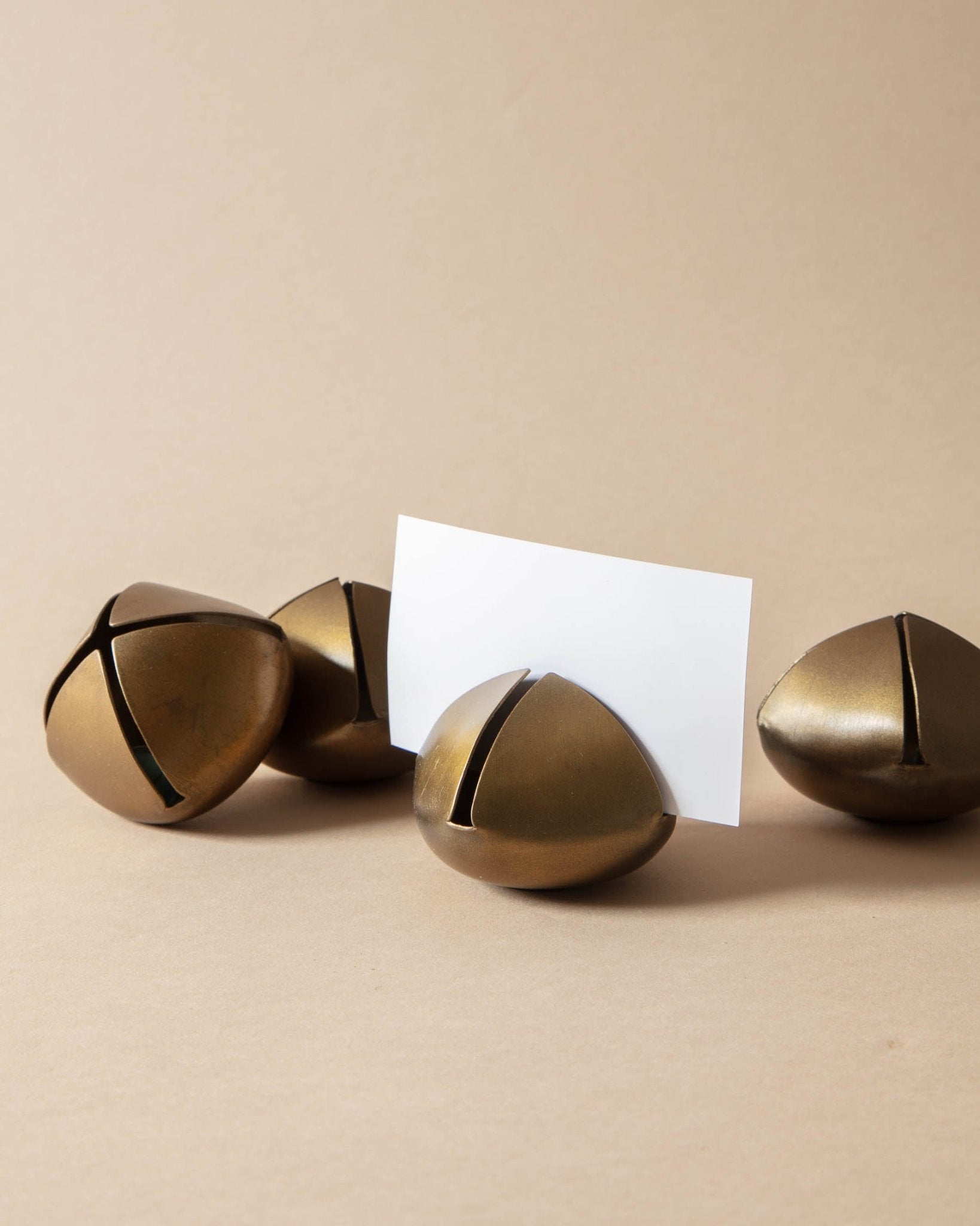 Brass Bell Place Card Holders (Set of 4) - Lone Fox