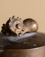 Brass Canister with Shell Cluster, American, 1970's - Lone Fox