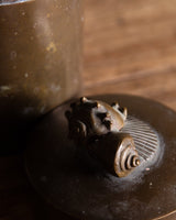 Brass Canister with Shell Cluster, American, 1970's - Lone Fox