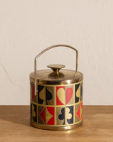 Brass Card Suit Ice Bucket, 1970's - Lone Fox