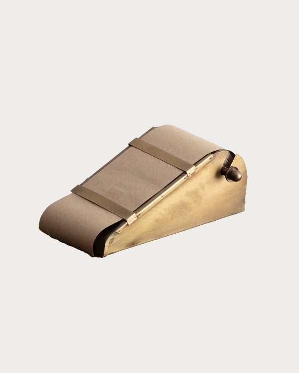 Brass Desktop Note Roll Dispenser - Lone Fox