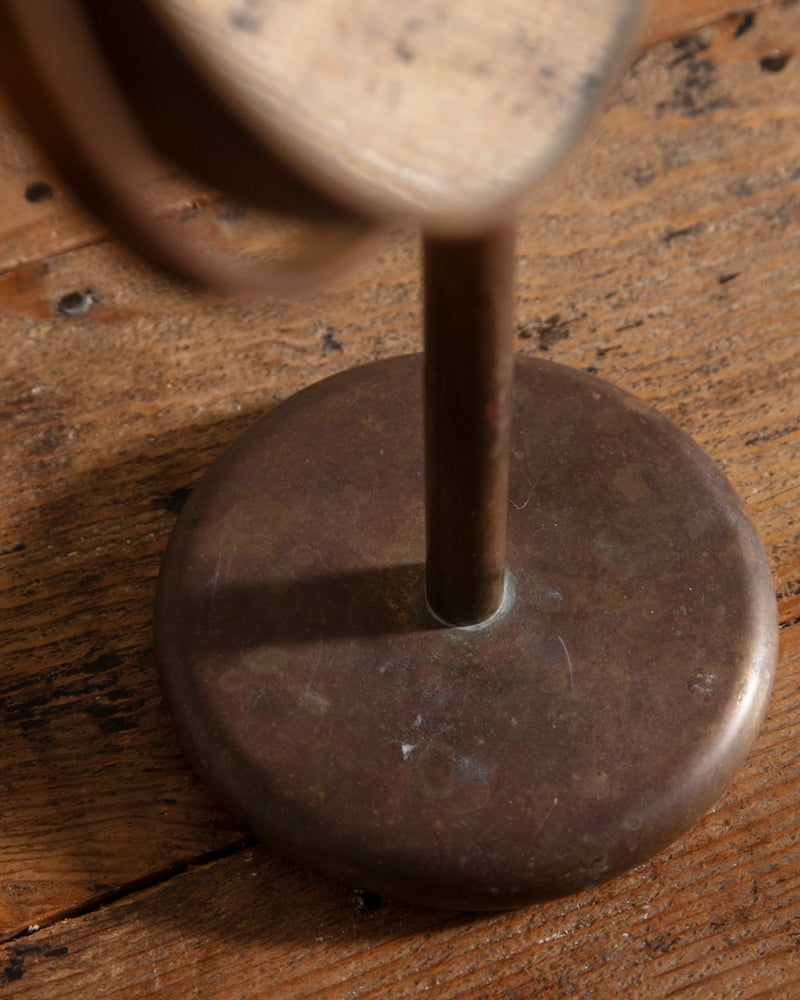 Brass Double Sided Mirror/Magnifier, Italy, 1950's - Lone Fox
