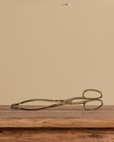 Brass Fireplace Coal Tongs - Lone Fox