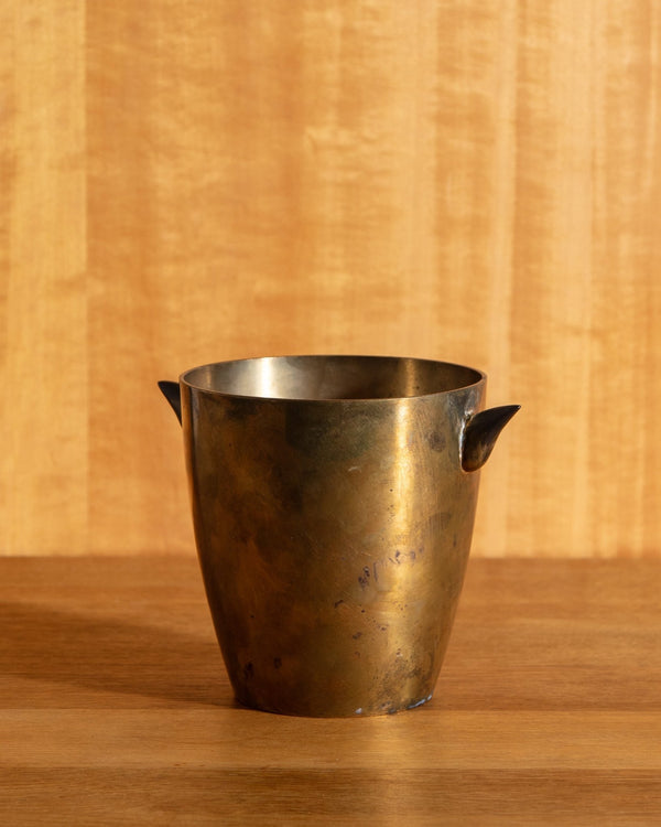 Brass Horn Ice Bucket / Vase - Lone Fox
