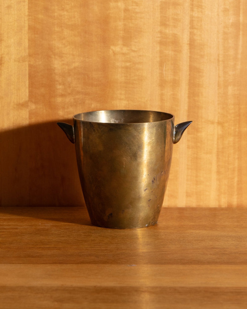 Brass Horn Ice Bucket / Vase - Lone Fox