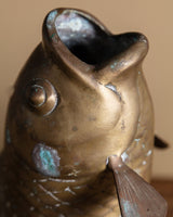 Brass Koi Fish Vase, Japan, Mid-20th Century - Lone Fox