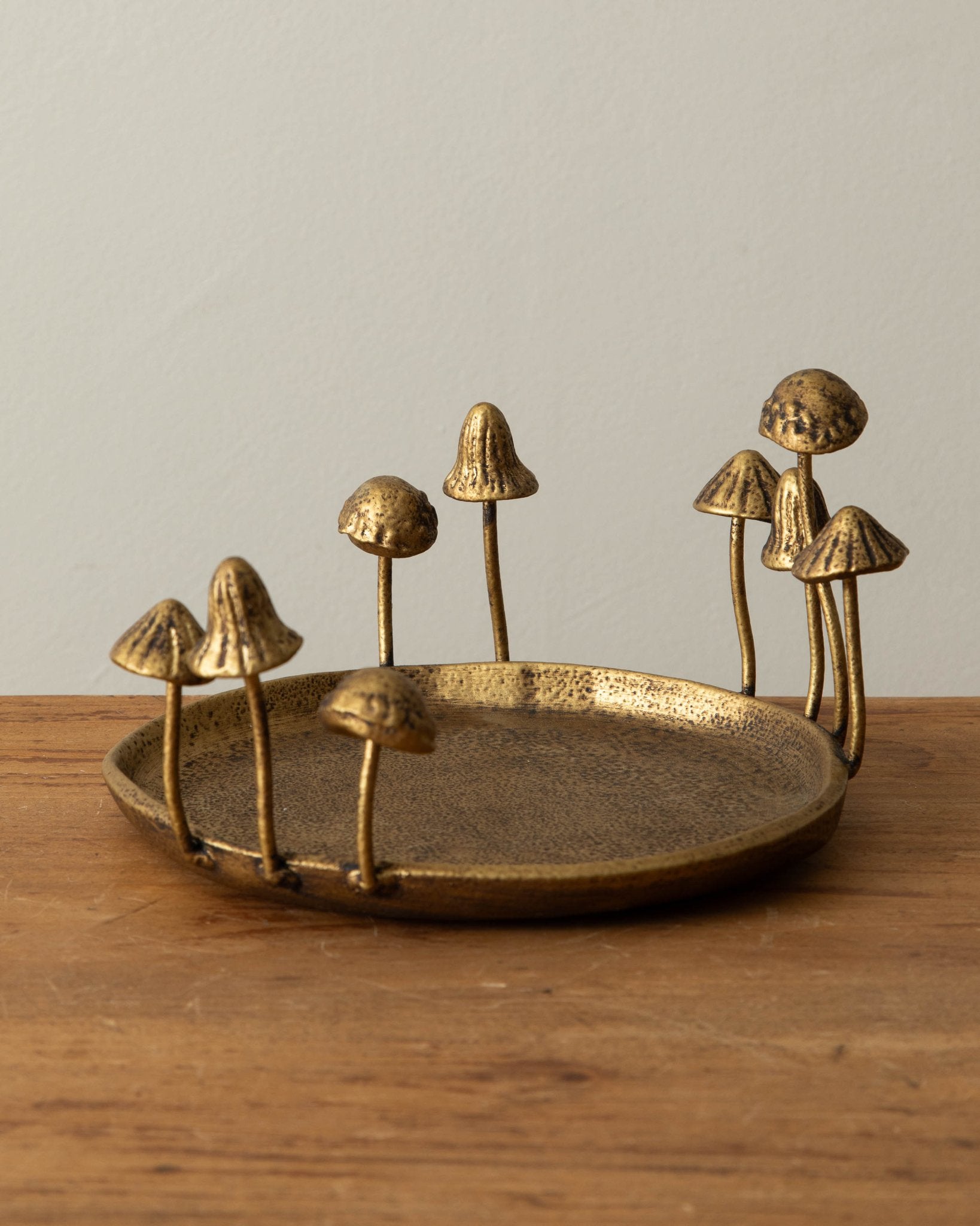 Brass Mushroom Cast Iron Tray - Lone Fox