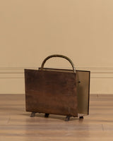 Brass Rope and Tassel Magazine Rack, France, 1940's - Lone Fox