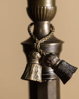 Brass Tassel Taper Holders, Pair, English, Late 19th Century - Lone Fox