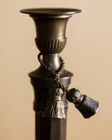 Brass Tassel Taper Holders, Pair, English, Late 19th Century - Lone Fox