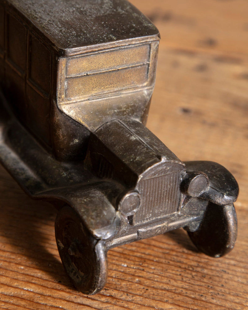 Brass Vintage Model T Car Statue - Lone Fox