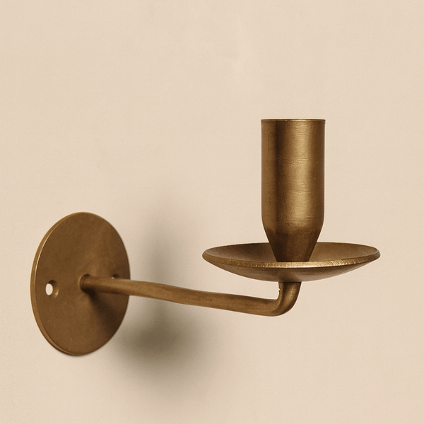 Brass Wall Mounted Sconce Candle Holder – Lone Fox