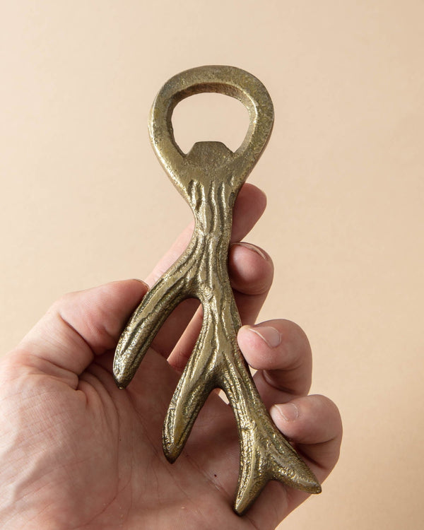 Bronze Antler Bottle Opener - Lone Fox