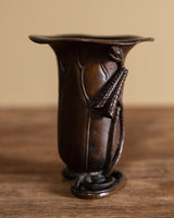 Bronze Art Nouveau Lily Vase, Japan, 1900's - Lone Fox