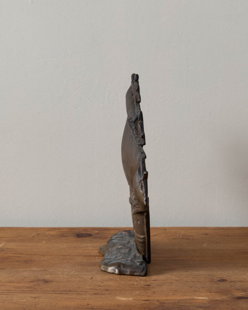 Bronze Ship Sculpture / Door Stop - Lone Fox