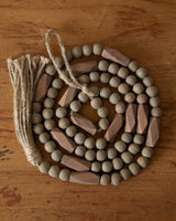 Brown Paulownia Wood Bead Garland - Lone Fox