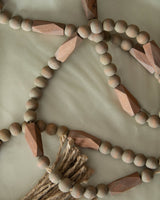 Brown Paulownia Wood Bead Garland - Lone Fox