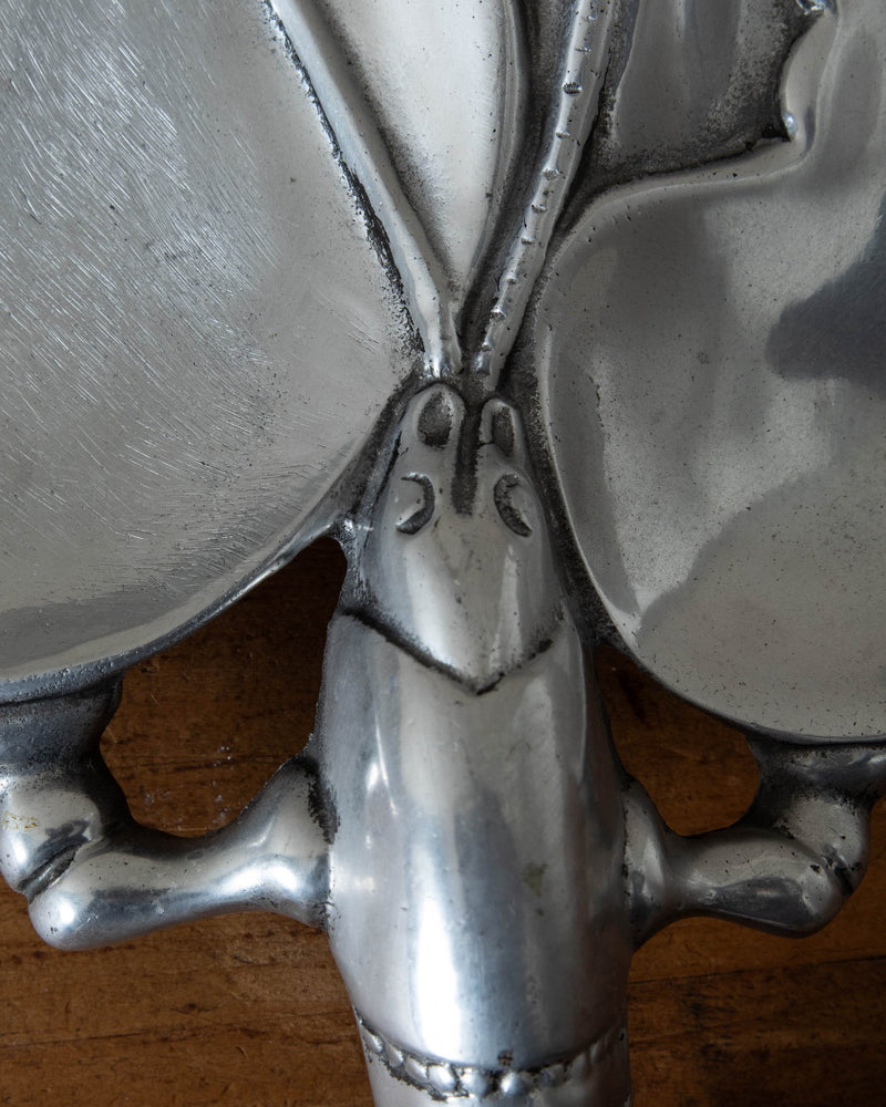 Bruce Cox Signed Aluminum Lobster Tray - Lone Fox