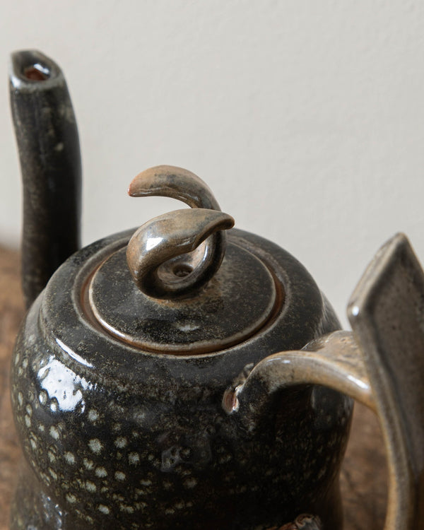 Brutalist Abstract Studio Pottery Teapot - Lone Fox