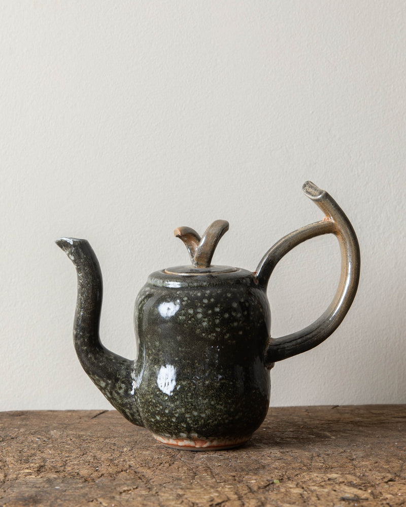 Brutalist Abstract Studio Pottery Teapot - Lone Fox