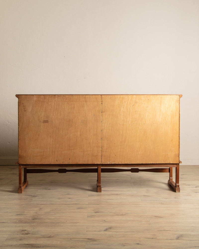 Brutalist Carved Oak Sideboard, Denmark, 1970's - Lone Fox