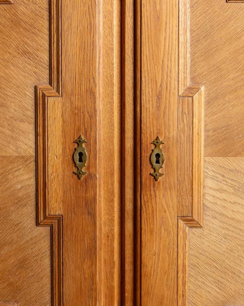 Brutalist Carved Oak Sideboard, Denmark, 1970's - Lone Fox
