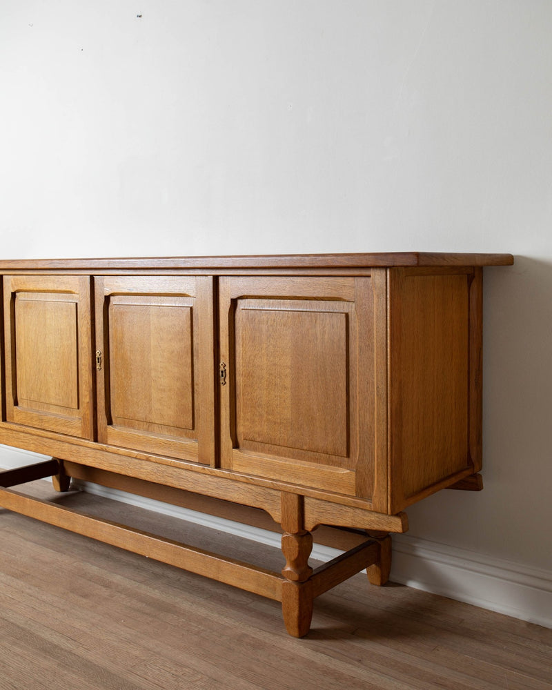 Brutalist Danish Oak Sideboard - Lone Fox