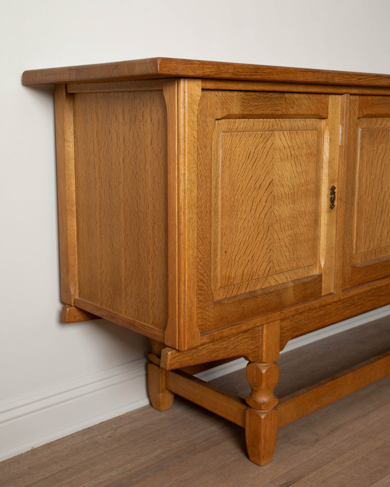 Brutalist Danish Oak Sideboard - Lone Fox