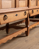 Brutalist Danish Oak Sideboard by Henning Kjaernulf, 1970's - Lone Fox