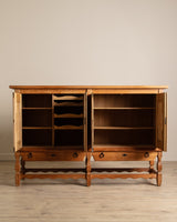 Brutalist Danish Oak Sideboard by Henning Kjaernulf, 1970's - Lone Fox